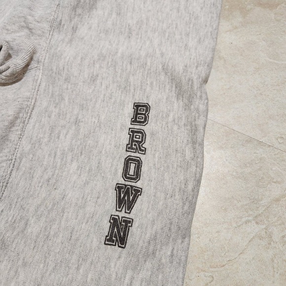 VTG 80s Champion Reverse Weave Warmup Brown University Sweatpants Pants S Small - Picture 4 of 13